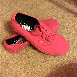 All Pink Vans skater shoes
